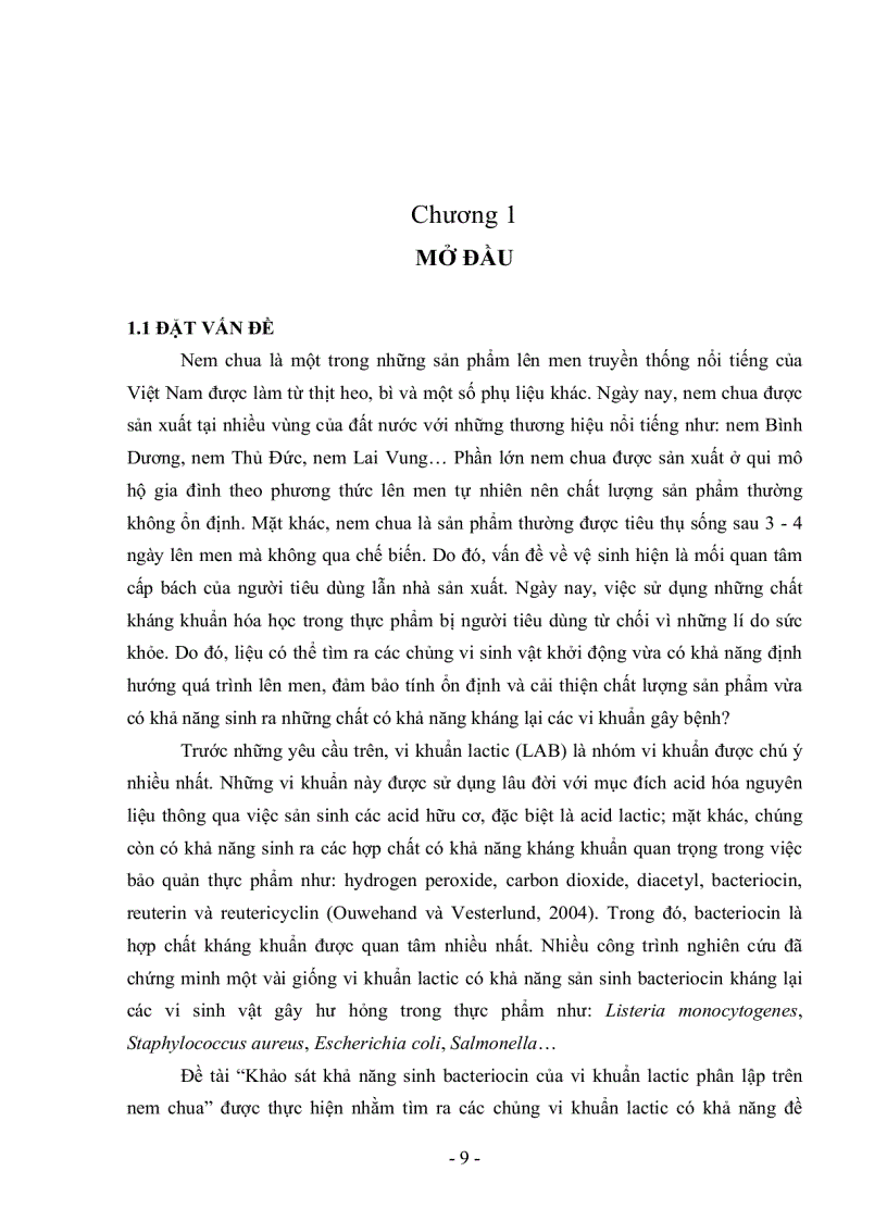 image for page Khảo sát khả năng sinh bacteriocin của vi khuẩn lactic phân lập trên nem chua