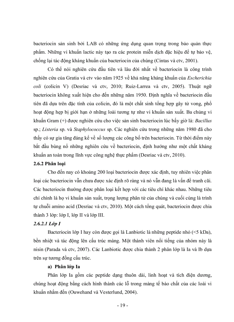 image for page Khảo sát khả năng sinh bacteriocin của vi khuẩn lactic phân lập trên nem chua