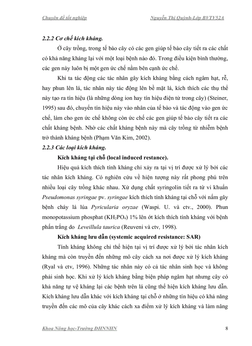 image for page Nghiên cứu ảnh hưởng của chất kích kháng phòng trừ nấm gây bệnh hại hạt giống lúa