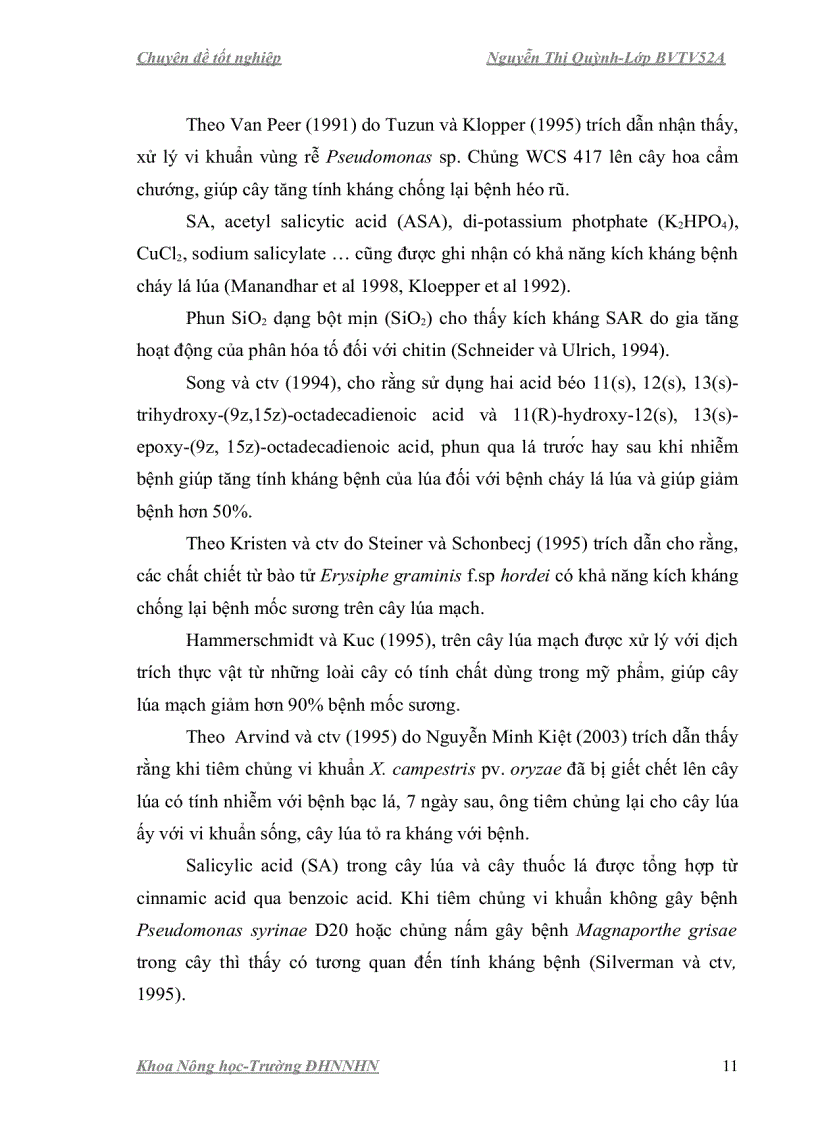 image for page Nghiên cứu ảnh hưởng của chất kích kháng phòng trừ nấm gây bệnh hại hạt giống lúa