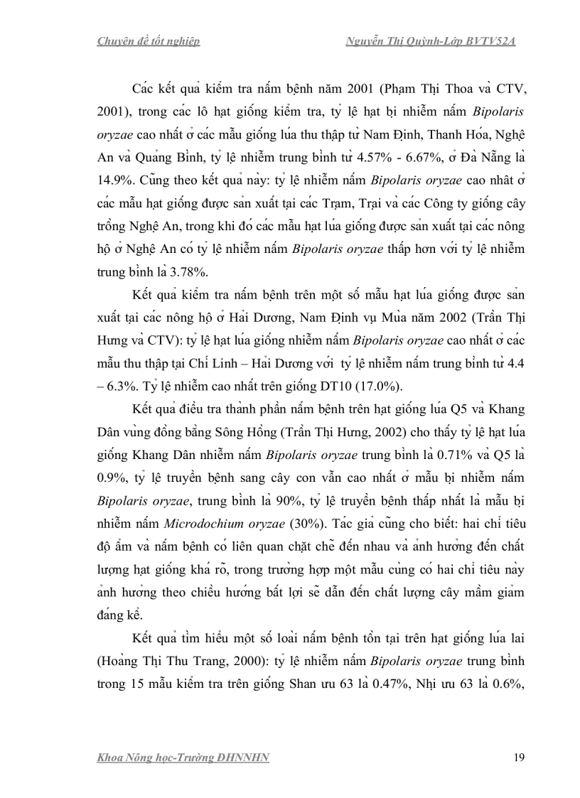 image for page Nghiên cứu ảnh hưởng của chất kích kháng phòng trừ nấm gây bệnh hại hạt giống lúa