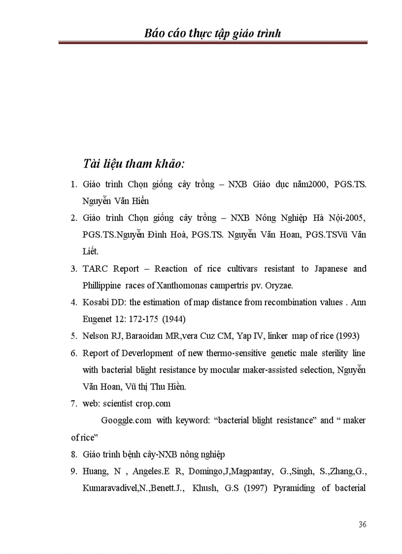 image for page Chọn tạo giống lúa kháng bạc lá trong hệ thống lúa lai hai dòng