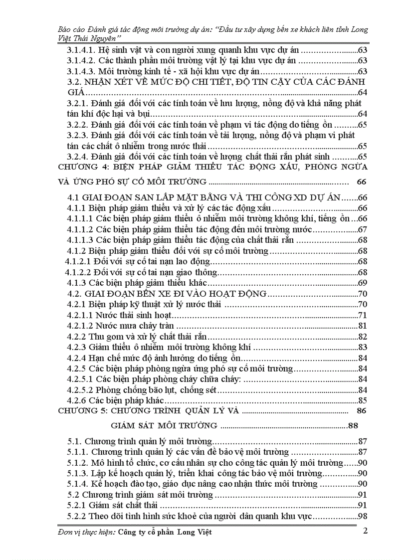 image for page Đánh giá tác động môi trường dự án Đầu tư xây dựng bến xe khách liên tỉnh Long Việt Thái Nguyên