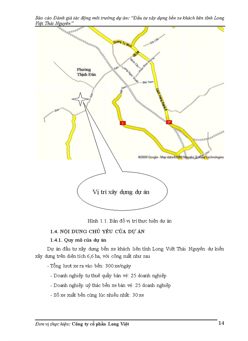 image for page Đánh giá tác động môi trường dự án Đầu tư xây dựng bến xe khách liên tỉnh Long Việt Thái Nguyên