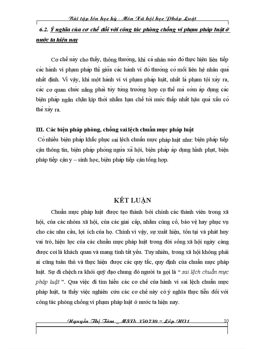 image for page Phân tích nội dung các cơ chế của hành vi sai lệch chuẩn mực pháp luật Từ sự phân tích đó hãy rút ra ý nghĩa của mỗi cơ chế đối với công tác phòng chống vi phạm pháp luật ở nước ta hiện