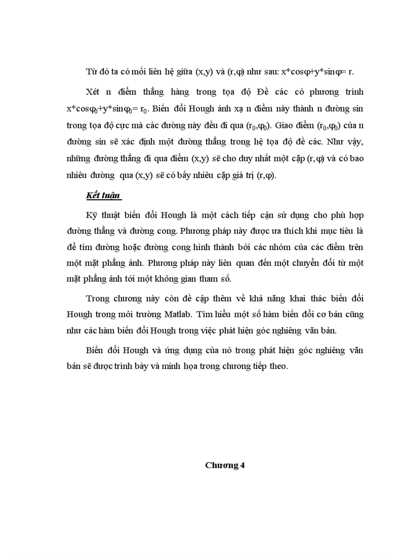 image for page Biến đổi Hough và ứng dụng phát hiện góc nghiêng văn bản