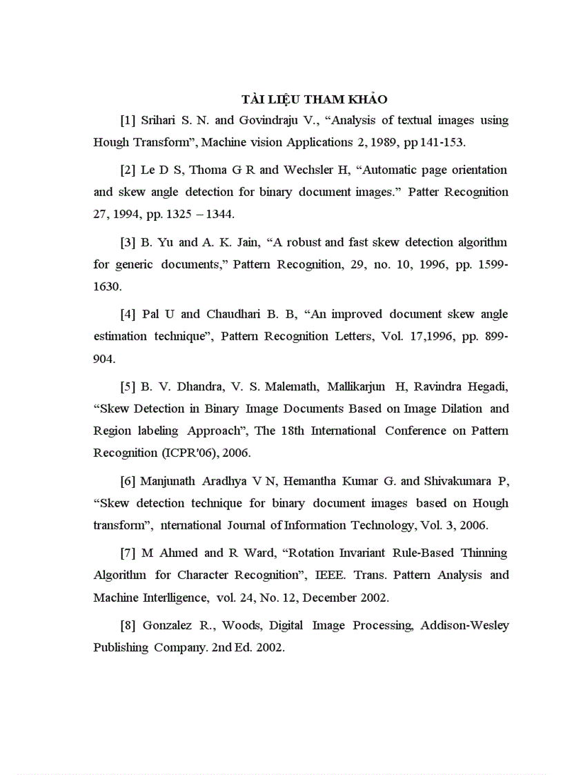 image for page Biến đổi Hough và ứng dụng phát hiện góc nghiêng văn bản