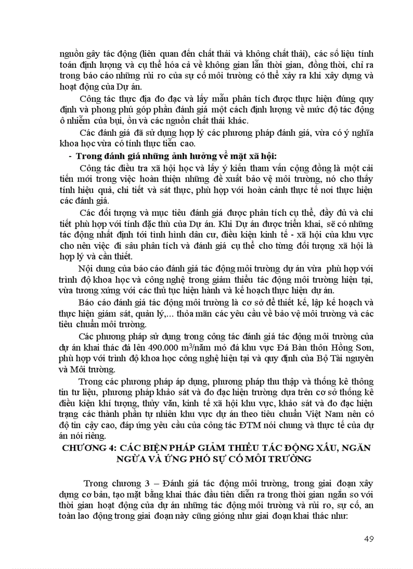 image for page Báo cáo đánh giá tác động môi trường Dự án đầu tư khai thác mỏ đá xây dựng núi Đá Bàn xã Kỳ Phương huyện Kỳ Anh tỉnh Hà Tĩnh