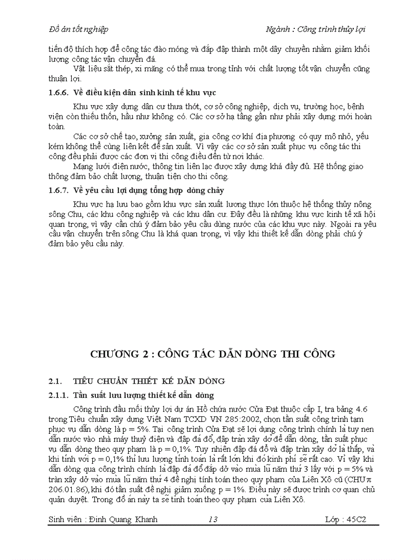 image for page Thiết kế tổ chức thi công bê tông công trình tràn xả lũ Hồ chứa nước Cửa Đạt