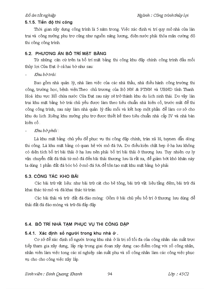 image for page Thiết kế tổ chức thi công bê tông công trình tràn xả lũ Hồ chứa nước Cửa Đạt