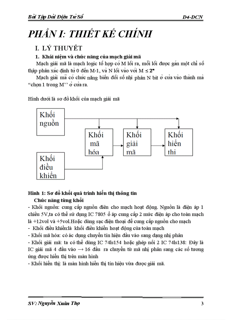 image for page Thiết kế bộ giải mã nhị phân 16 bit ra