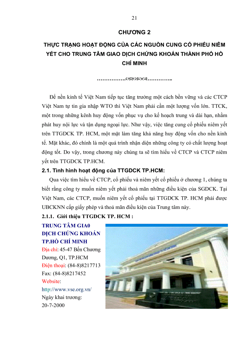 image for page Giải pháp tăng cung cổ phiếu niêm yết trên trung tâm giao dịch chứng khoán thành phố Hồ Chí Minh