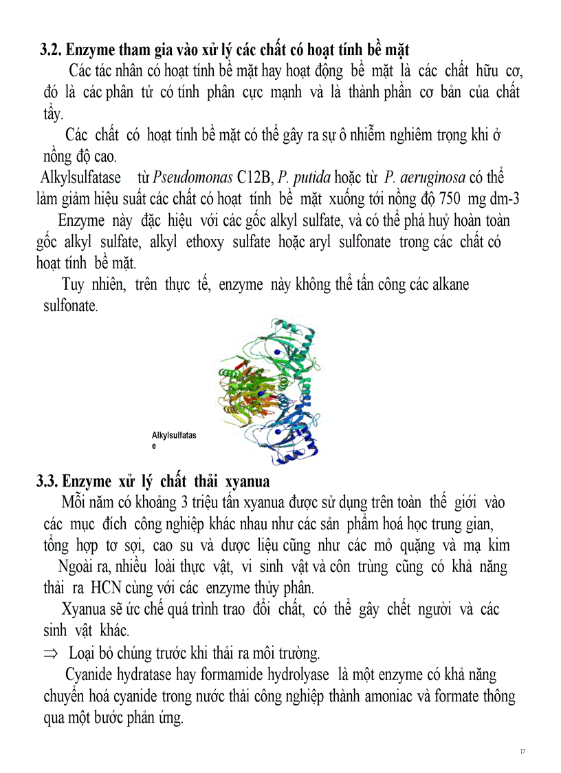 image for page Ứng dụng công nghệ enzyme vào xử lý ô nhiễm môi trường