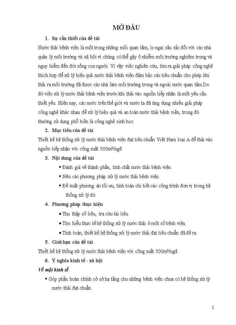 image for page Thiết kế hệ thống xử lý nước thải bệnh viện đạt tiêu chuẩn Việt Nam loại A