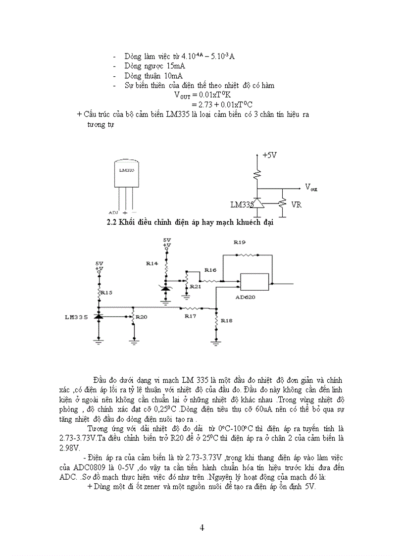 Thiết kế hệ bộ vy xử lý đo nhiệt độ sử dụng VĐK89C51 và cảm biến LM335