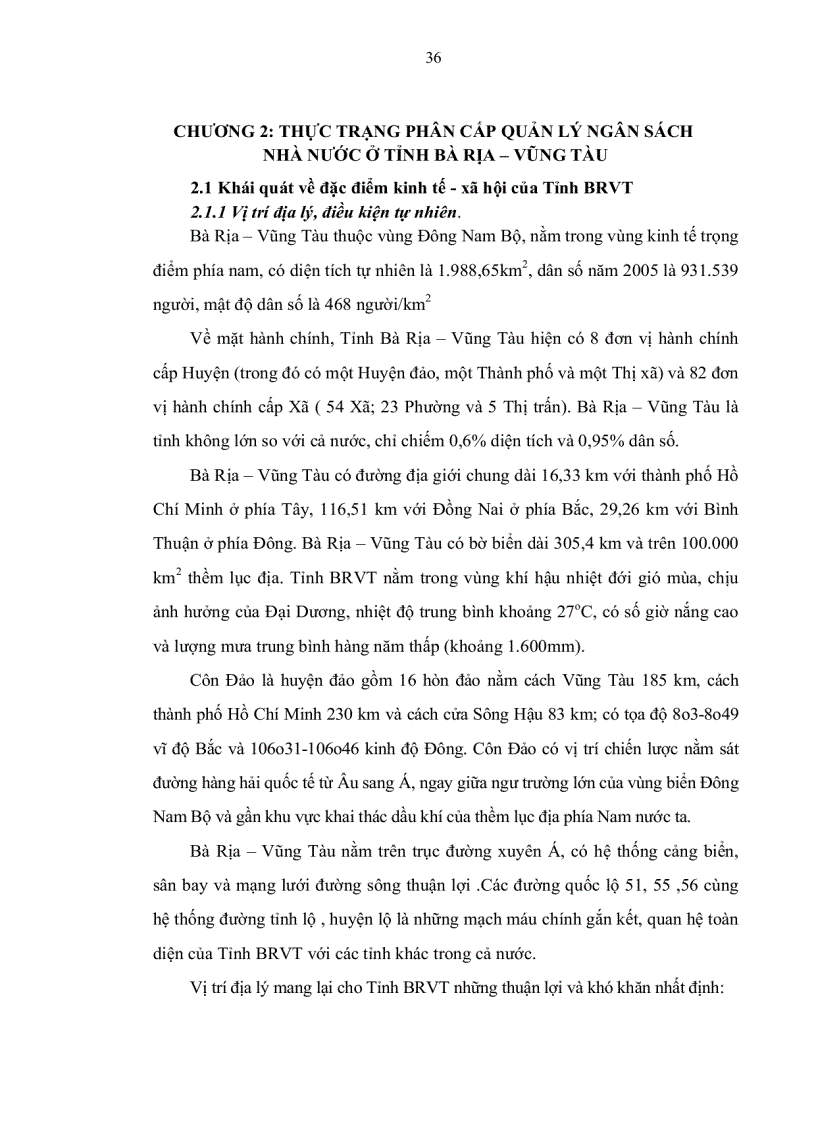 image for page Hoàn thiện phân cấp quản lý ngân sách nhà nước ở Tỉnh Bà Rịa Vũng Tàu