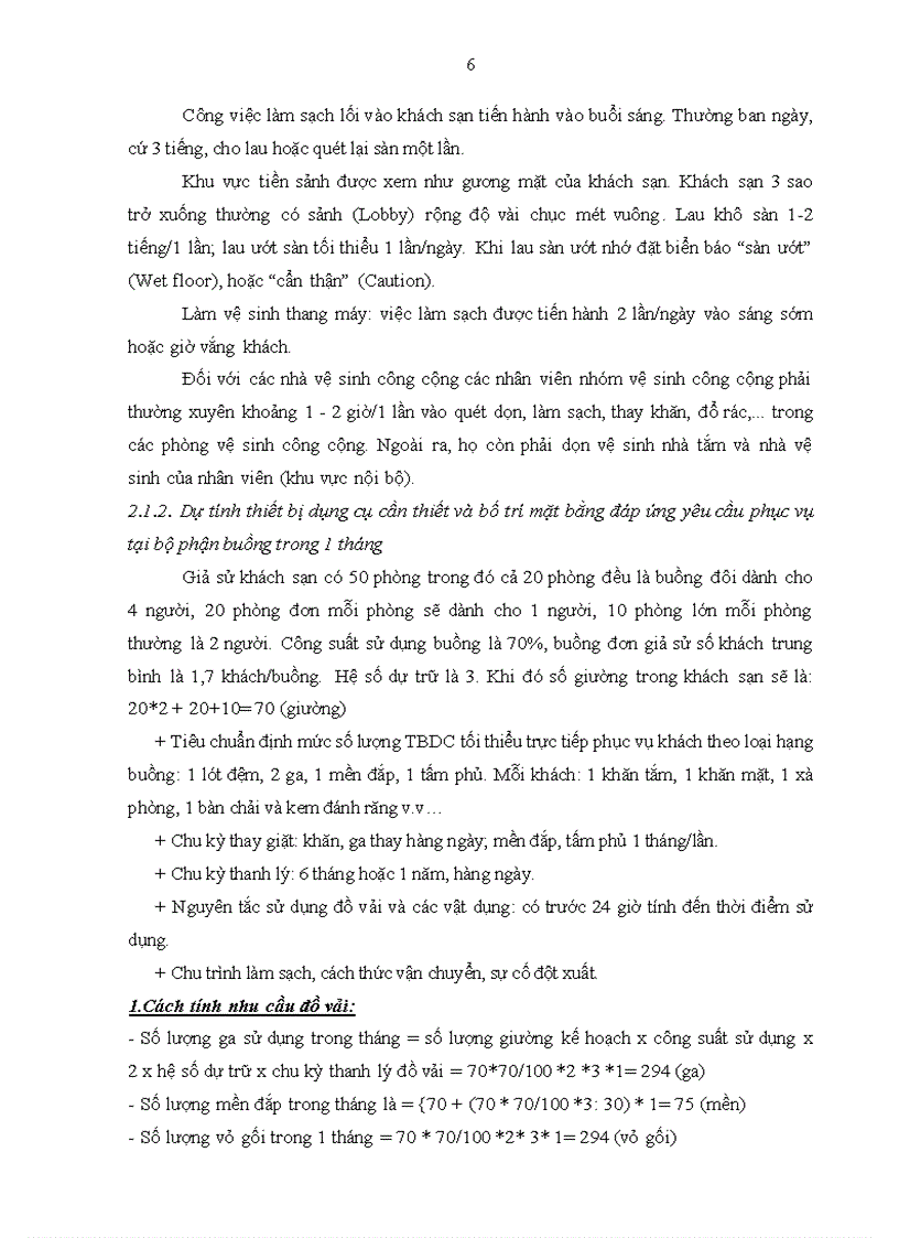image for page Quản lý điều hành hoạt động phục vụ tại bộ phận buồng của khách sạn 3 sao Hồng Ngọc
