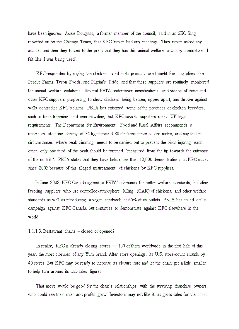 image for page International marketing KFC