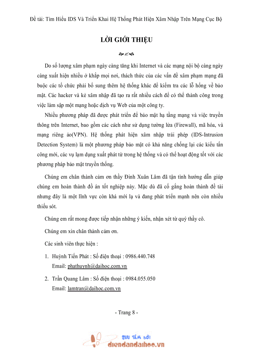 image for page Tìm Hiểu IDS Và Triển Khai Hệ Thống Phát Hiện Xâm Nhập Trên Mạng Cục Bộ