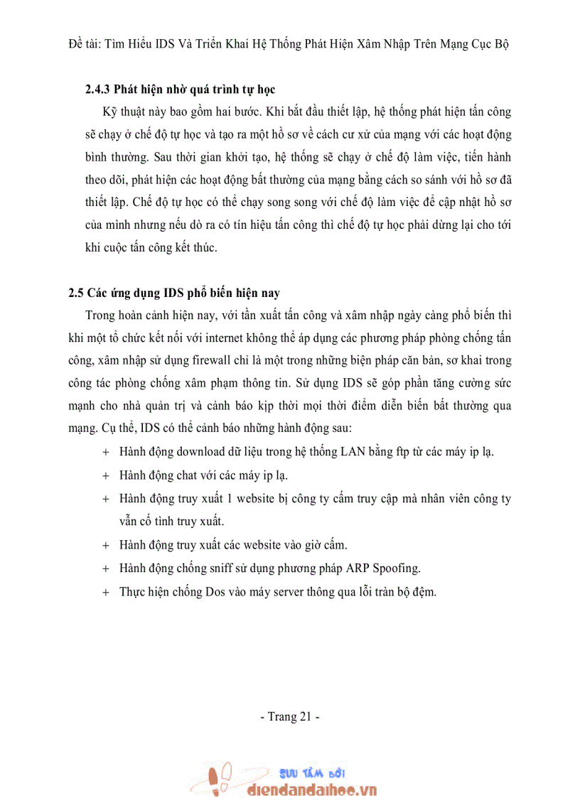 image for page Tìm Hiểu IDS Và Triển Khai Hệ Thống Phát Hiện Xâm Nhập Trên Mạng Cục Bộ