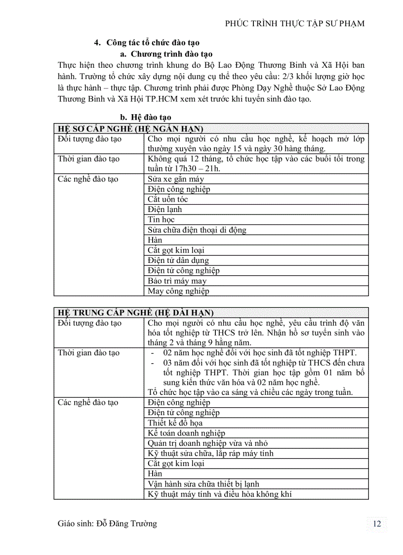 image for page Phúc trình thực tập sư phạm trường trung cấp nghề Thủ Đức