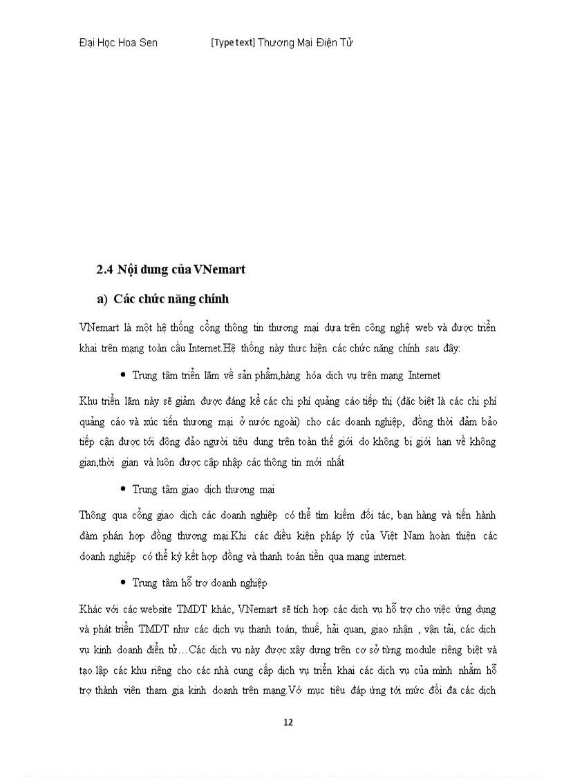 image for page Phân tích hoạt động của sàn giao dịch TMDT B2B Vnemark