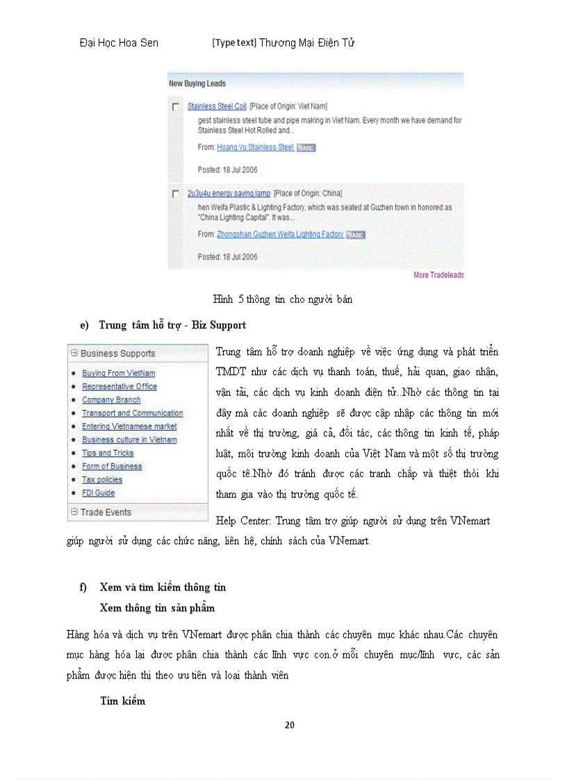 image for page Phân tích hoạt động của sàn giao dịch TMDT B2B Vnemark