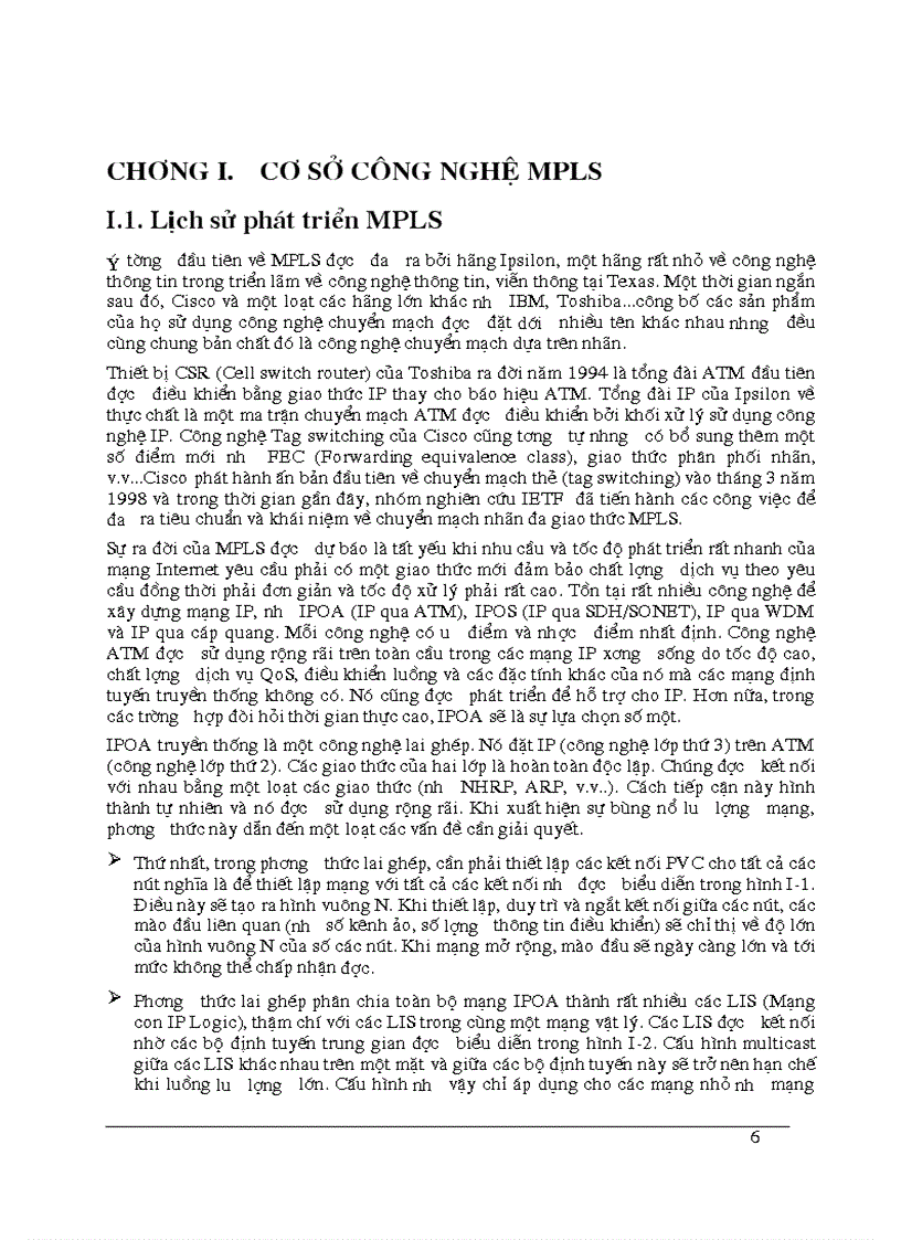 image for page Ứng dụng của MPLS trong mạng VPN và Khả năng ứng dụng MPLS trong mạng Viễn thông của Tổng công ty BCVT Việt nam