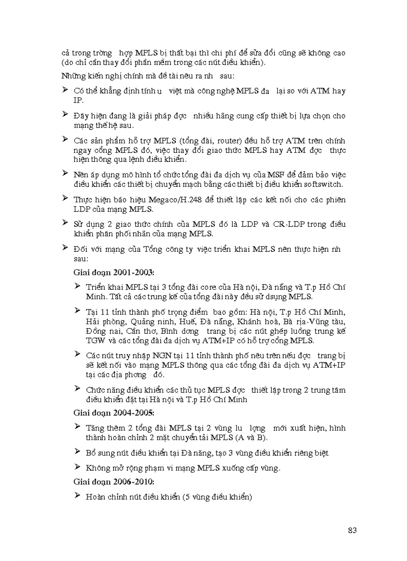 image for page Ứng dụng của MPLS trong mạng VPN và Khả năng ứng dụng MPLS trong mạng Viễn thông của Tổng công ty BCVT Việt nam