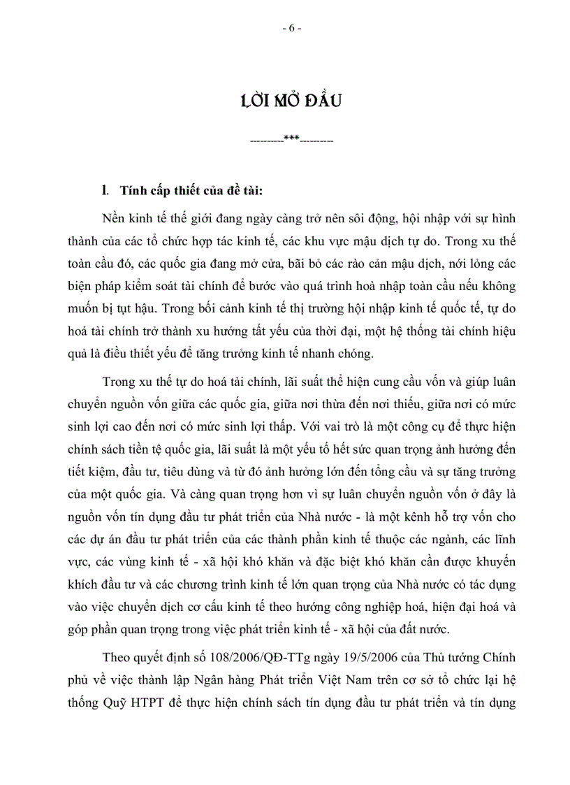 image for page Giải pháp nâng cao hiệu quả điều hành lãi suất của Chính phủ đối với Ngân hàng Phát triển Việt Nam trong điều kiện hội nhập