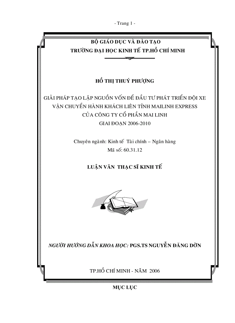 image for page Giải pháp tạo lập nguồn vốn để đầu tư phát triển đội xe vận chuyển hành khách liên tỉnh Mai Linh Express của công ty cổ phần Mai Linh giai đoạn 2006 2010