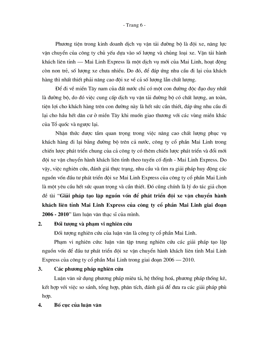 image for page Giải pháp tạo lập nguồn vốn để đầu tư phát triển đội xe vận chuyển hành khách liên tỉnh Mai Linh Express của công ty cổ phần Mai Linh giai đoạn 2006 2010