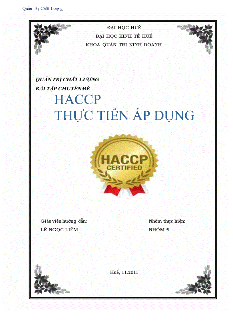 image for page Haccp và thực trang áp dụng