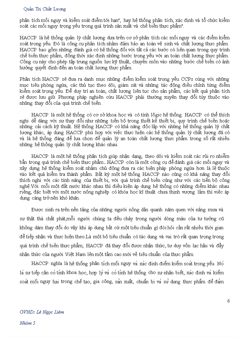 image for page Haccp và thực trang áp dụng