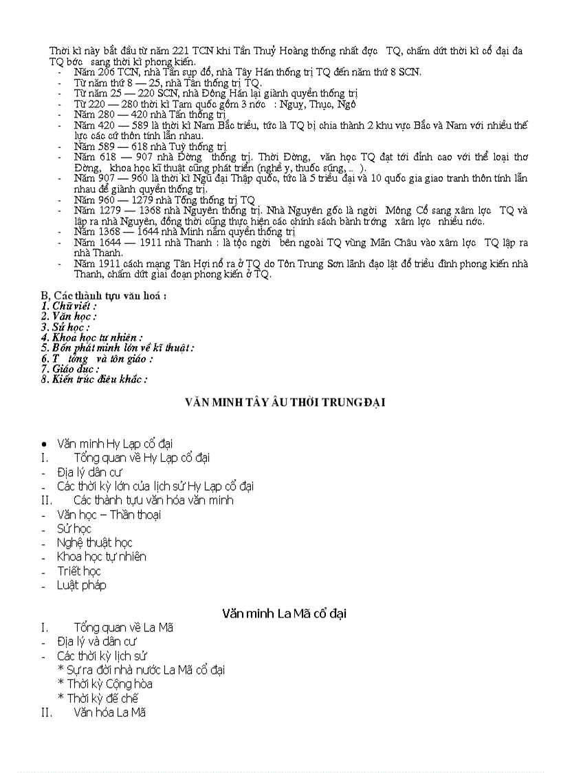 image for page Đề cương môn văn minh ai cập