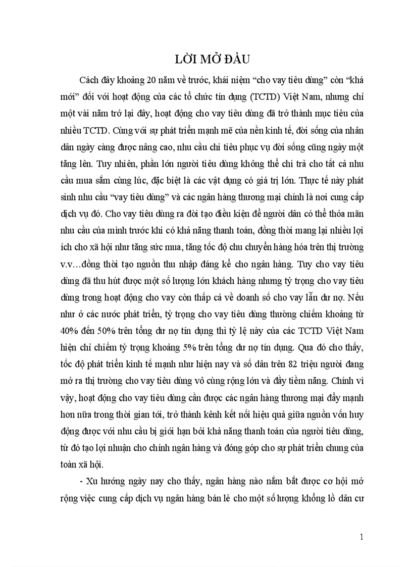 image for page Giải pháp mở rộng cho vay tiêu dùng tại Ngân Hàng Nông nghiệp và phát triển nông thôn Thăng Long