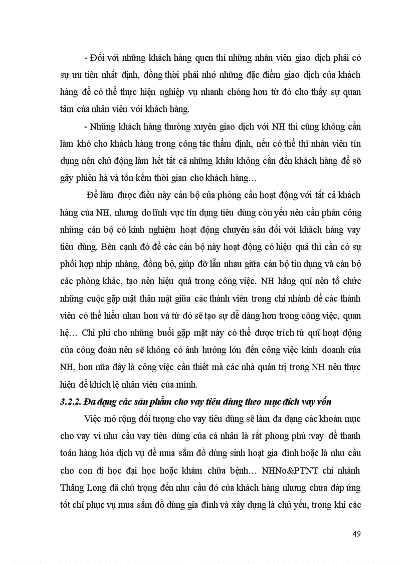 image for page Giải pháp mở rộng cho vay tiêu dùng tại Ngân Hàng Nông nghiệp và phát triển nông thôn Thăng Long