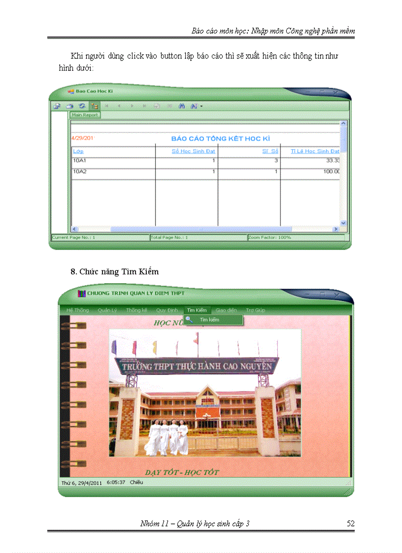 image for page Báo cáo phân tích và thiết kế hệ thống phần mềm quản lý học sinh cấp 3