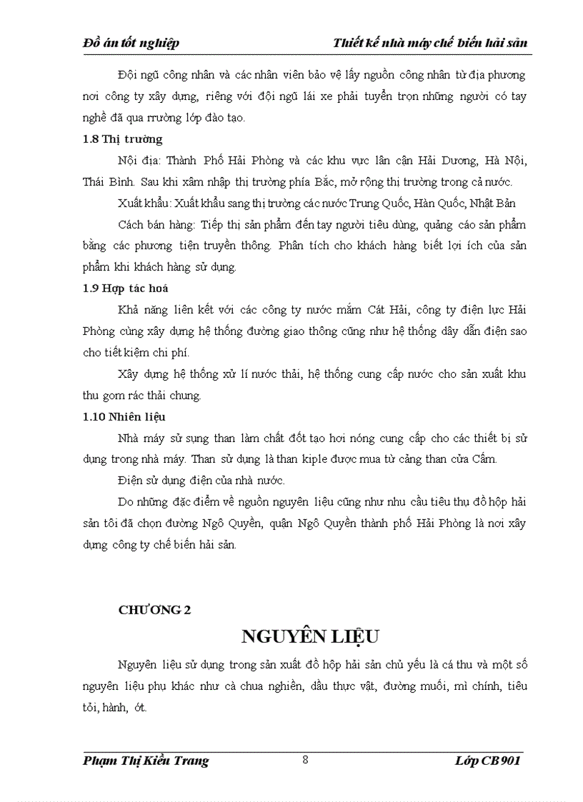 image for page Thiết kế và xây dựng nhà máy chế biến hải sản gồm hai dây chuyền sản xuất