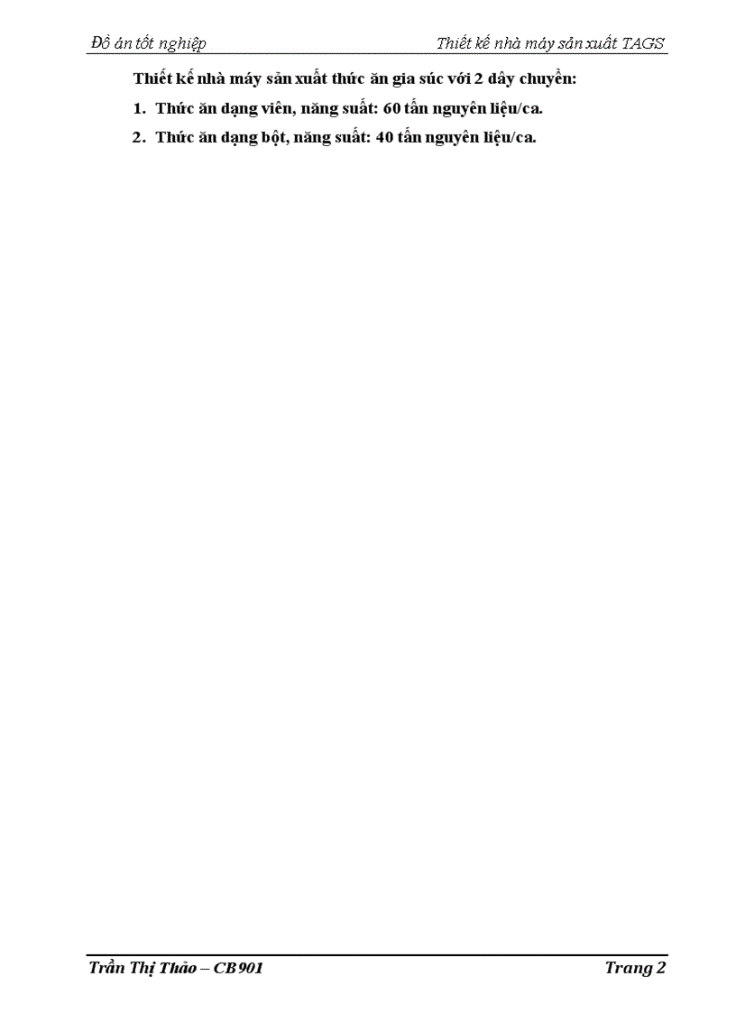 image for page Thiết kế nhà máy sản xuất thức ăn gia súc với 2 dây chuyền