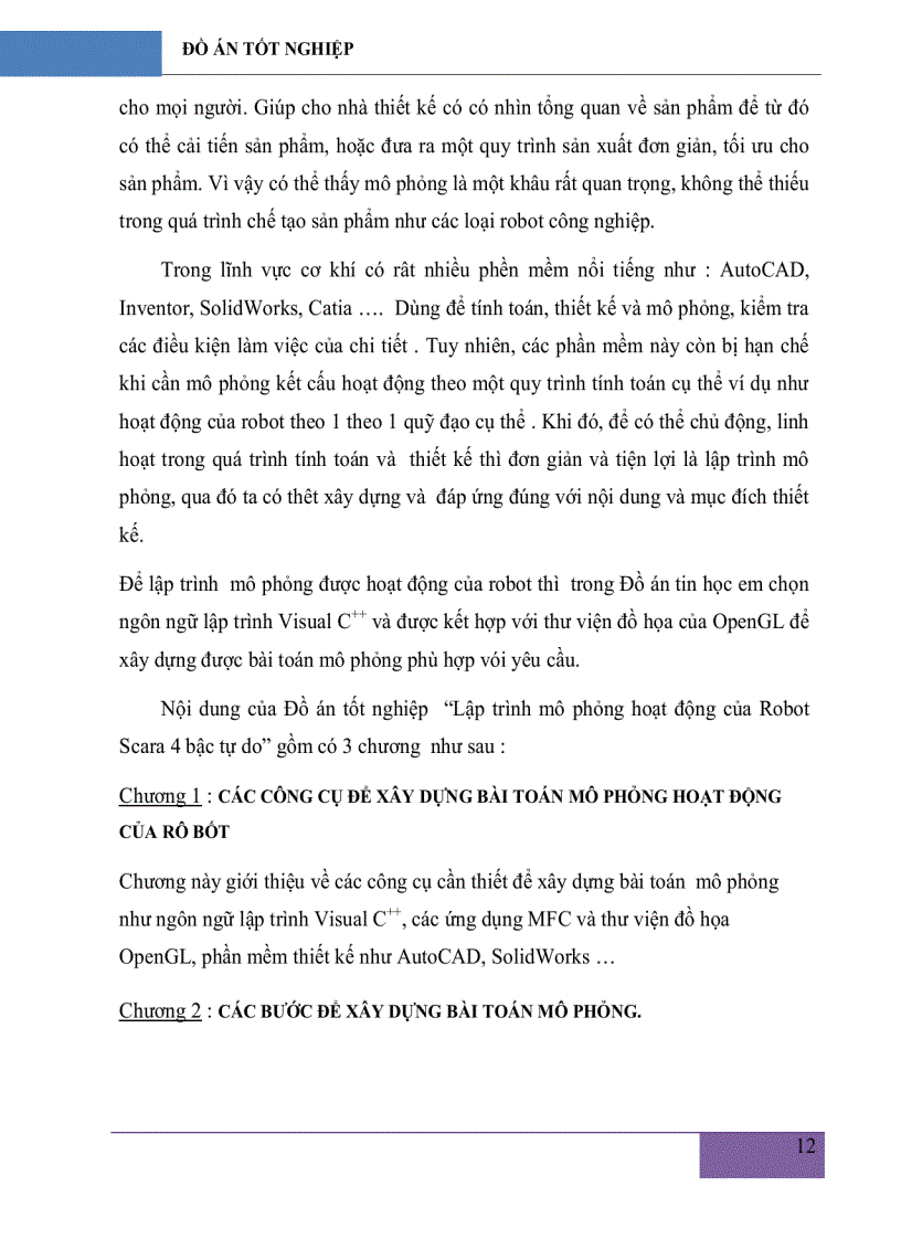 image for page Lập trình mô phỏng hoạt động cuả rôbốt Scara 4 bậc tự do