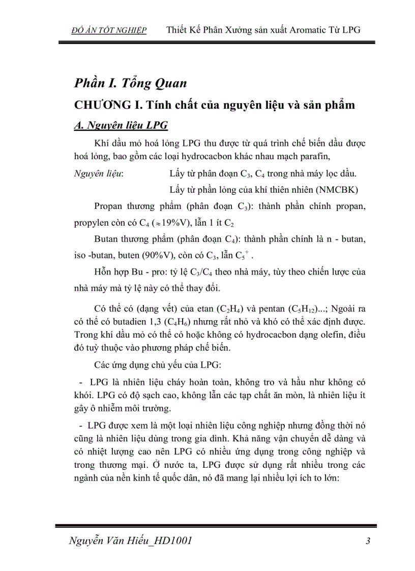 image for page Thiết Kế Phân Xưởng sản xuất Aromatic Từ LPG