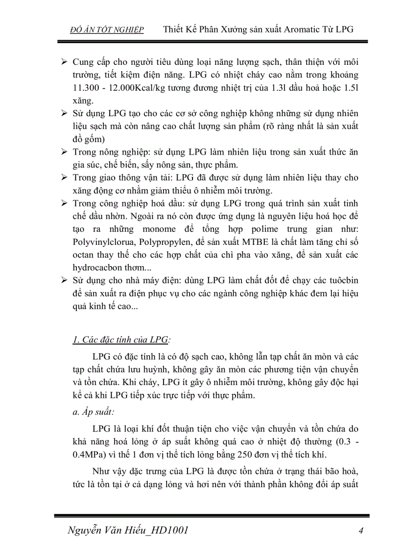 image for page Thiết Kế Phân Xưởng sản xuất Aromatic Từ LPG