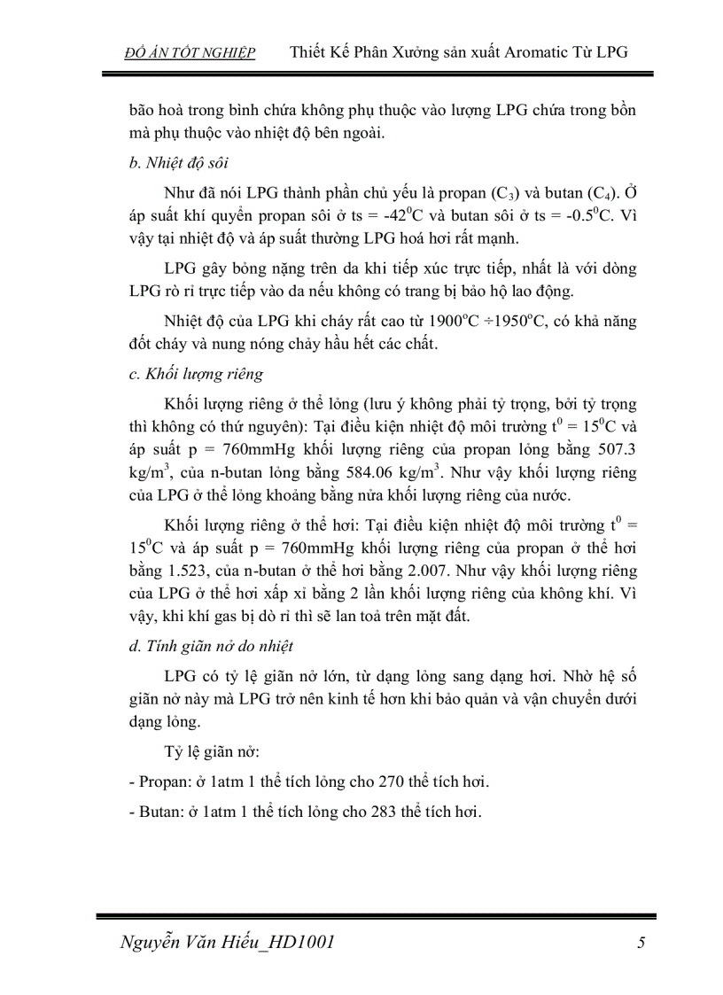 image for page Thiết Kế Phân Xưởng sản xuất Aromatic Từ LPG