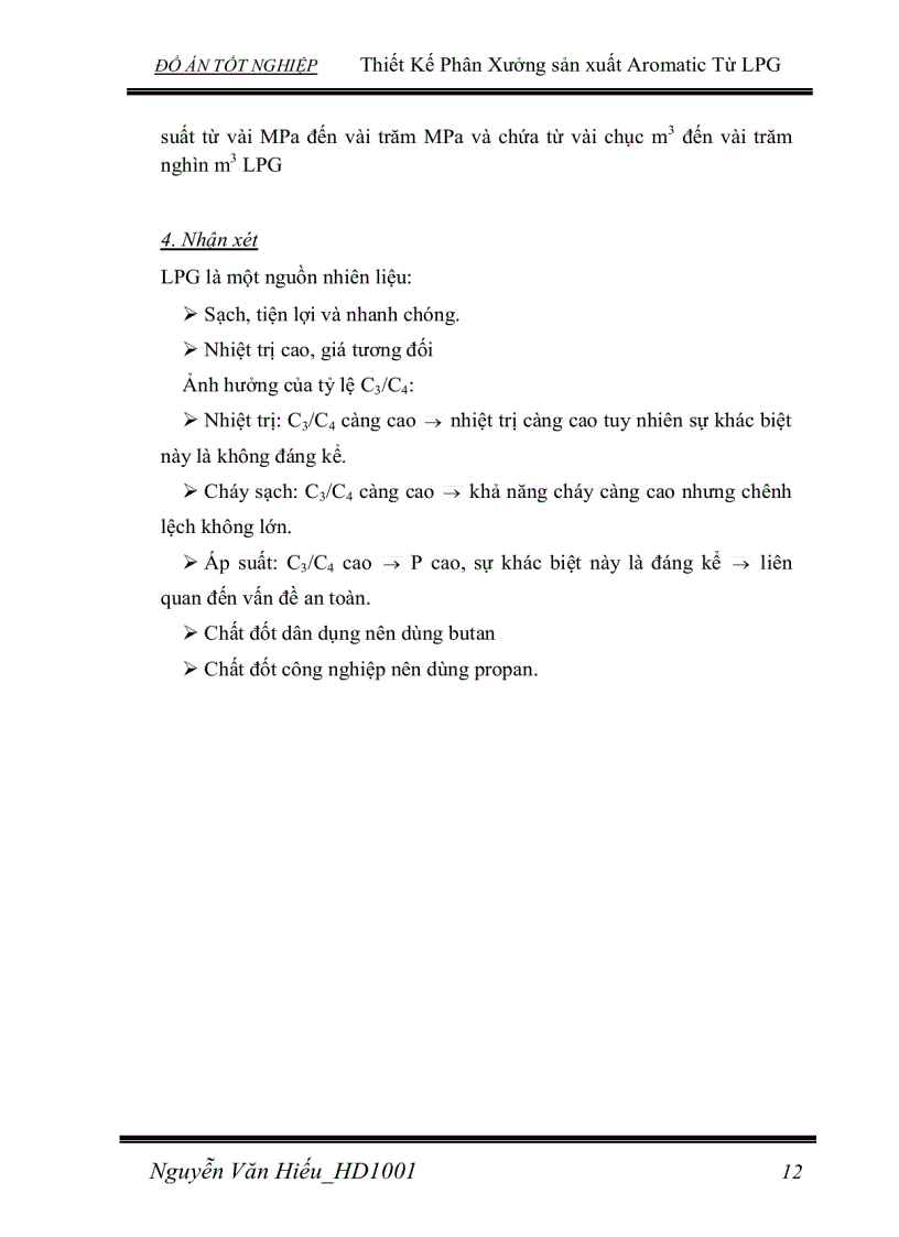 image for page Thiết Kế Phân Xưởng sản xuất Aromatic Từ LPG