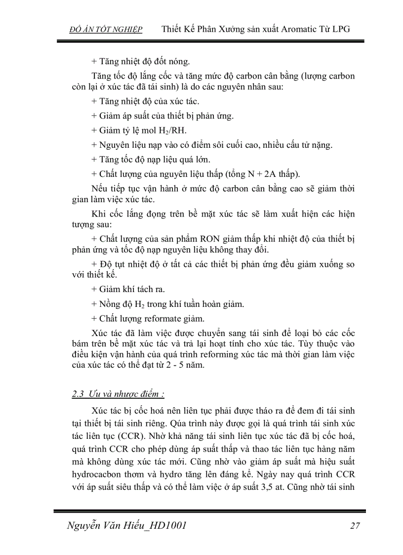 image for page Thiết Kế Phân Xưởng sản xuất Aromatic Từ LPG