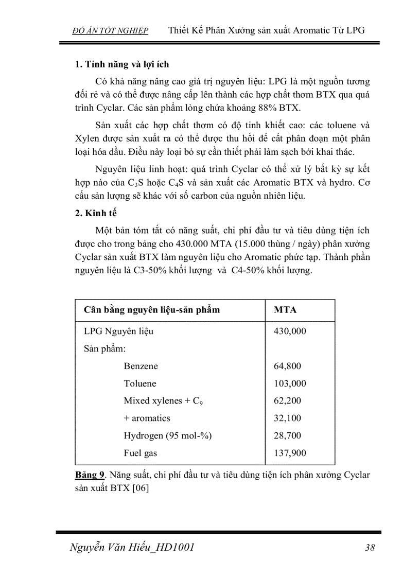 image for page Thiết Kế Phân Xưởng sản xuất Aromatic Từ LPG
