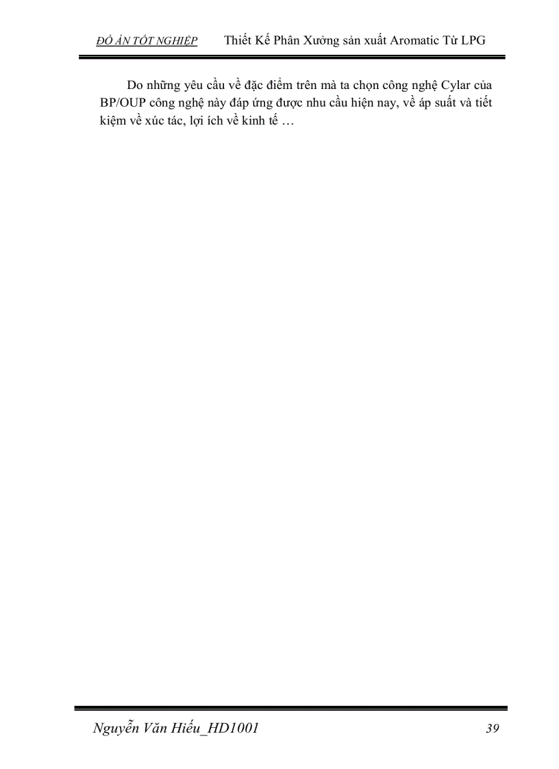 image for page Thiết Kế Phân Xưởng sản xuất Aromatic Từ LPG