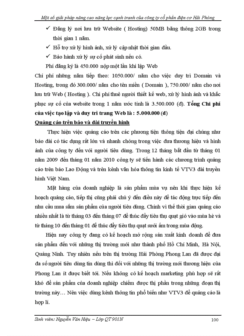 image for page Một số giải pháp nhằm nâng cao năng lực cạnh tranh của Công ty Cổ Phần Điện Cơ Hải Phòng