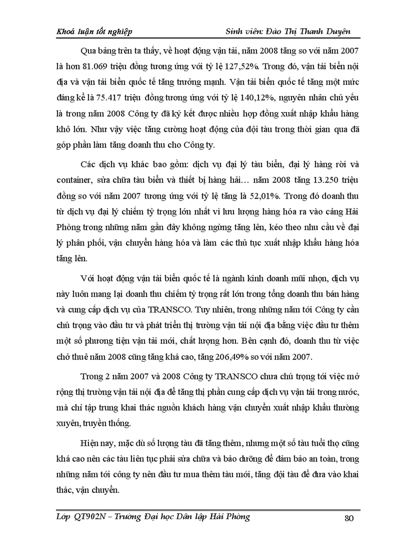 image for page Phân tích tài chính và một số biện pháp cải thiện tình hình tài chính tại Công ty Cổ phần Dịch vụ vận tải và Thương mại TRANSCO